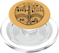 Tambour altaïque kizi chamanisme Turc kamlanie PopSockets PopGrip pour MagSafe