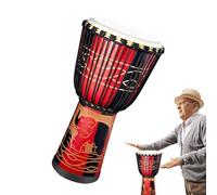 Tambour Bongo pour | Tambour à main multicolore sculpté à la main d'inspiration africaine, instruments de percussion, décoration de musique artistique pour cours de musique, activités