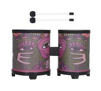 Tambour bongos indien en bois fait à la main, instrument de percussion décoratif petite main africaine pour débutants, instrument de percussion en bois, décoration de la maison