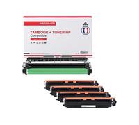 TAMBOUR CE314A + CE310 + CE311 + CE312 + CE313 CE314A + CE310 + CE311 + CE312 + CE Tambour + Toners x 5 Compatible pour HP- P LaserJet Pro 100 color