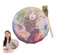 Tambour chamanique fait à la main | Musique spirituelle chamanique, instruments de musique avec un son unique et authentique pour musicien expérimenté et amateur de musique