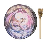 Tambour chamanique sacré celtique - Tambour à main chamanique fait à la main - Musique fantôme - Instrument de jeu avec aspect exquis - Décoration créative pour la maison et le bureau