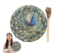 Tambour chamanique, tambour chamanique spirituel, Instruments natifs de tambour de méditation, Tambour sibérien de 9,8 pouces, instrument spirituel pour guérir le son, tambours chamaniques symbole