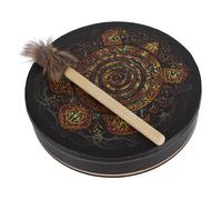 Tambour chamanique, totem végétarien, tortue, guérisseur sonore, avec baguette, décoration d'intérieur, cadeau pour mélomanes