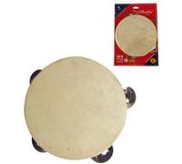 Tambour de Basque en bois et cuir 14 cm