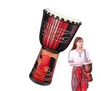 Tambour de bongo pour , tambours africains pour - Drum africain africain sculpté à la main de 8 pouces, instruments de percussion pour outils de musique, décoration de musique