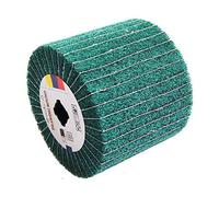 Tambour de brunissage en tissu vert 120 mm