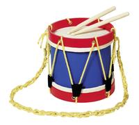 Tambour de fanfare - GOKI - H21xØ22cm - Peau naturelle - Bois - Enfant