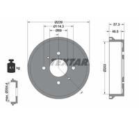 Tambour de frein 94044200 TEXTAR pour SMART MITSUBISHI