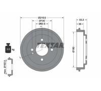 Tambour de frein 94044400 TEXTAR pour KIA PICANTO II