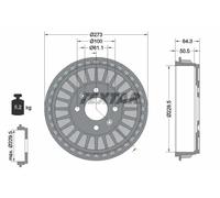 Textar Tambour de frein 94046100 pour Renault et Smart