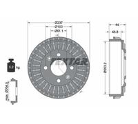 TEXTAR 94046200 Tambour de frein