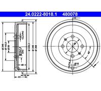 TAMBOUR DE FREIN ALFA T. 145/146 1.4-1.6/1.9 TD 94-96