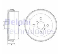 Tambour de frein BF530 DELPHI pour TOYOTA YARIS