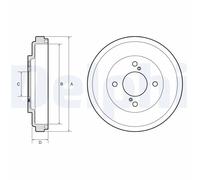 DELPHI BF673 Tambour de frein