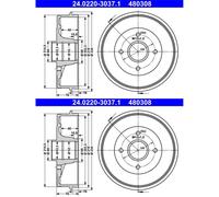 TAMBOUR DE FREIN DACIA T. LOGAN 1.4-1.6 04-13 SANS ROULEMENT