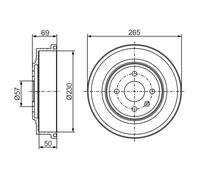 Tambour De Frein D'Axe Arrière Pour CHEVROLET OPEL VAUXHALL ASTRA ASTRA H CLASSI