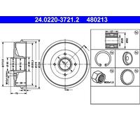 Tambour De Frein D'Axe Arrière Pour DACIA RENAULT CLIO LOGAN MEGANE THALIA TWING