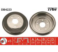 Tambour De Frein D'Axe Arrière Pour HONDA CR-V HR-V STREAM