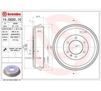 Tambour De Frein D'Axe Arrière Pour ISUZU D-MAX KB