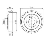 Tambour De Frein D'Axe Arrière Pour KIA PICANTO