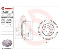 Tambour De Frein D'Axe Arrière Pour MAZDA 323 F 323 S DEMIO