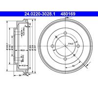 Tambour De Frein D'Axe Arrière Pour MITSUBISHI CARISMA SPACE STAR