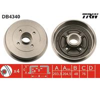 Tambour De Frein D'Axe Arrière Pour NISSAN MICRA MICRA C+C NOTE