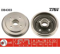 Tambour De Frein D'Axe Arrière Pour OPEL SUZUKI VAUXHALL AGILA ALTO IGNIS WAGON