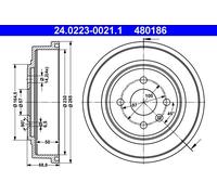 Tambour De Frein D'Axe Arrière Pour OPEL VAUXHALL ASTRA ASTRA H CLASSIC ASTRAVAN