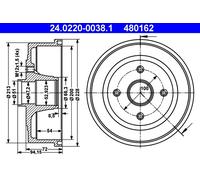 Tambour De Frein D'Axe Arrière Pour OPEL VAUXHALL CORSA CORSAVAN TIGRA