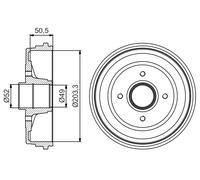 Tambour De Frein D'Axe Arrière Pour RENAULT CLIO THALIA