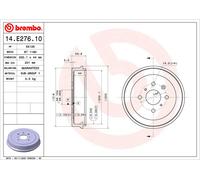 Tambour De Frein D'Axe Arrière Pour TOYOTA AYGO