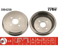 Tambour De Frein D'Axe Arrière Pour TOYOTA COROLLA COROLLA LEVIN SPRINTER SPRINT