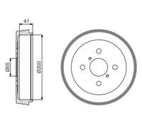 Tambour De Frein D'Axe Arrière Pour TOYOTA YARIS
