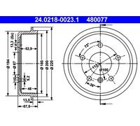 TAMBOUR DE FREIN DB T. W168 1.4-1.6/1.7 CDI 97-04