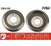 Tambour de frein TRW DB4108