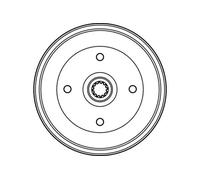 TRW DB4143 Tambour de frein pour VW