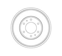 Tambour de frein DB4423 TRW pour MITSUBISHI L200 / TRITON