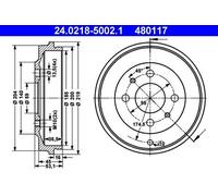 TAMBOUR DE FREIN FIAT T. ALBEA/PALIO/SEICENTO 0.9-1.6 94-08