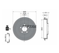 Tambour de frein TEXTAR 94024300