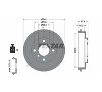 Tambour de frein TEXTAR 94031900
