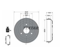 Tambour de frein TEXTAR 94035600