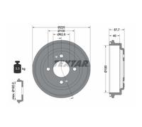 Tambour de frein TEXTAR 94047000