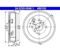 TAMBOUR DE FREIN TOYOTA T. AYGO 1.0/1.4HDI 05-