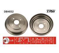 TRW DB4032 Tambour de frein