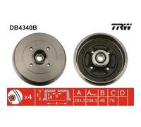 TRW DB4340B Tambour de frein