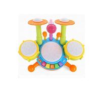 Tambour De Jazz Pour Bébé, Instrument De Musique À Percussion Électronique, Jouets Éducatifs Précoces Avec Microphone, Jouets À Double Décharge