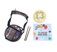 Tambour de langue en acier allié 8 notes, réservoir de chakra, handpan de lotus éthéré, instrument de percussion avec sac de tambour et maillets, motif dragon jaune de 5,5 pouces