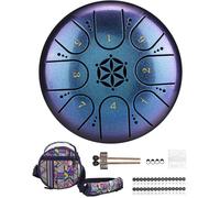 Tambour de langue Rayzm Handpan Tank Drum 5 pouces 8 notes Acier titane portable